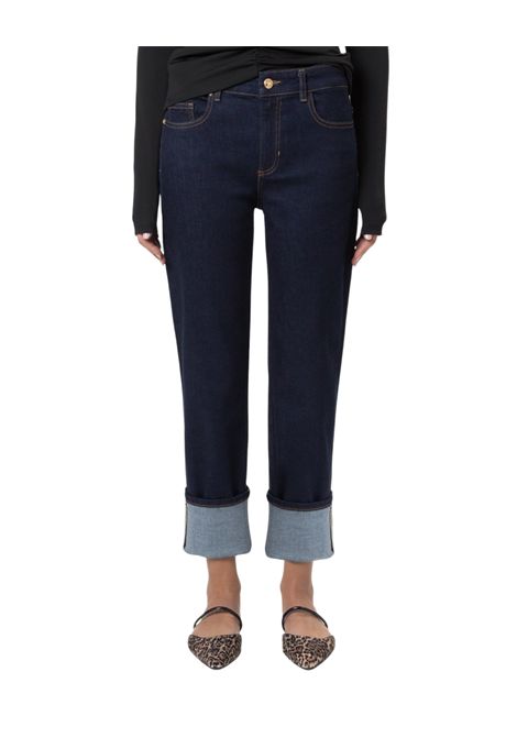 Jeans con logo ricamato al taschino JUST CAVALLI | Pantaloni | 78PAB5L1 CDWFR904